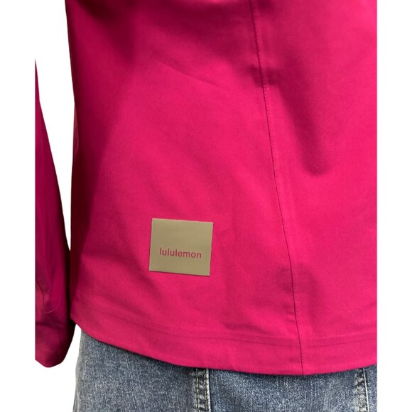 Lululemon Raspberry Water-Repellent Windproof Hooded Pullover Jacket - Picture 6 of 6